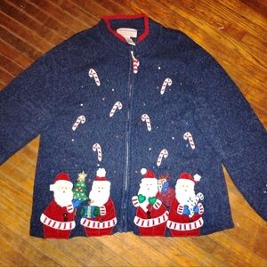 Festive Tiara International Christmas Sweater XL